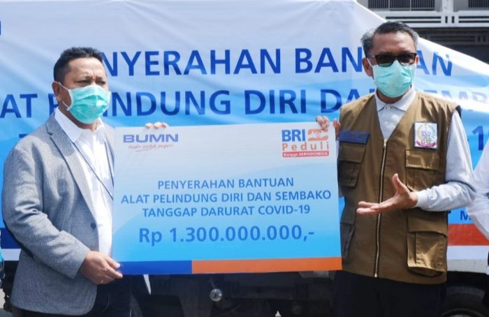 Bantu Penanganan Corona, BRI Sumbang Pemprov Sulsel Rp 1,3 M