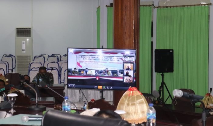 Rapat Paripurna DPRD Selayar Digelar melalui Video Conference