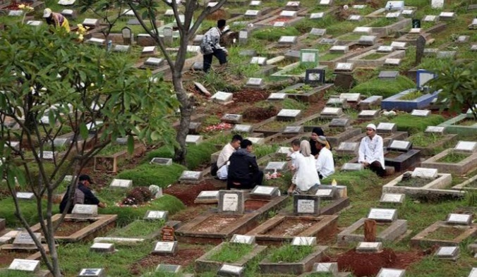 Ilustrasi Ziarah Kubur.