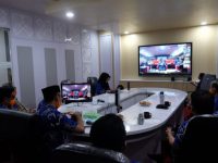 Sekda Gowa Ikuti Rakor Penanganan Covid-19 Kemendagri