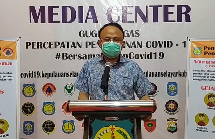 Juru bicara Gugus Tugas Percepatan Penanganan Covid-19 Kepulauan Selayar, dr. Husaini, M.Kes