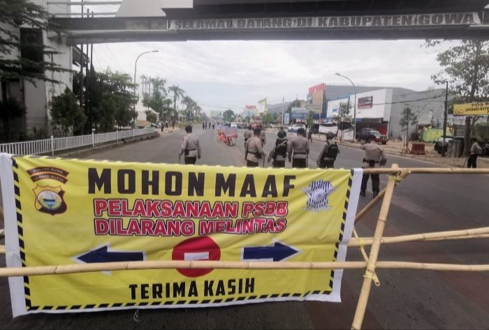 Pembatasan Sosial Berskala Besar (PSBB) Kabupaten Gowa.