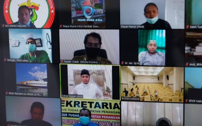 Bupati Adnan Berbagi Pola Pelaksanaan PSBB ke Jajaran Pemkot Ambon