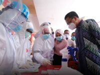 Gubernur Sulsel Tinjau Lokasi Rapid Test Massal di Pasar Sentral
