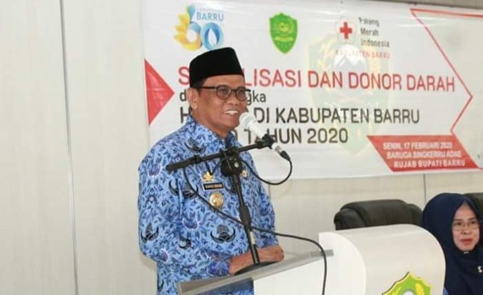 Rangkaian HUT Barru, Suardi Saleh Sosialisasikan Pentingnya Donor Darah
