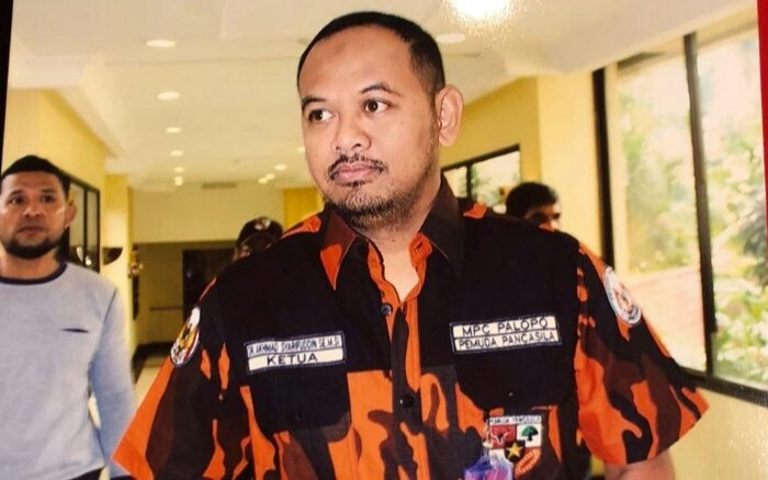 Ketua Pemuda Pancasila (PP) Kabupaten Luwu, Ahmad Syarifuddin Daud alias Ome.