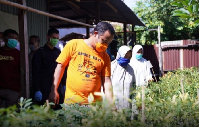 Wagub Sulsel Bantu Bibit Sayur dan Ikan untuk Warga Bara-Baraya