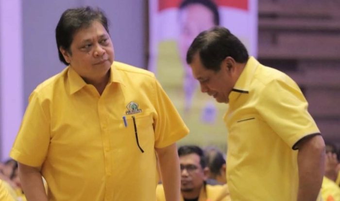 Airlangga Hartarto dan Nurdin Halid.