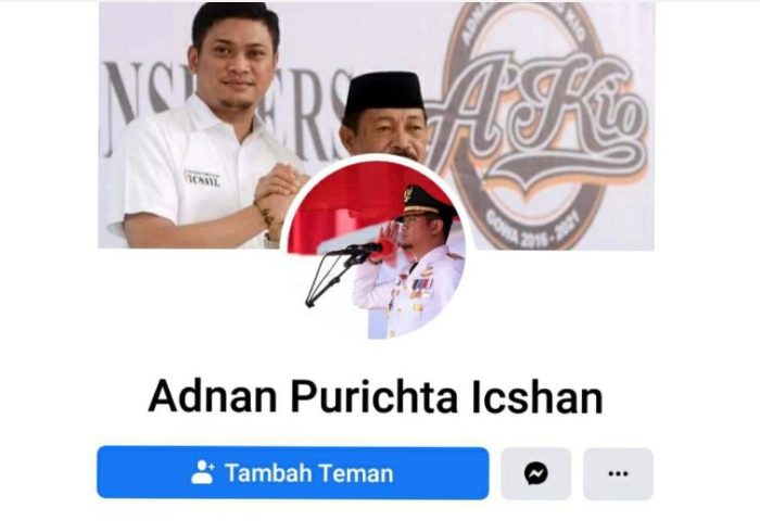 Akun Facebook Adnan Purichta Dipalsukan