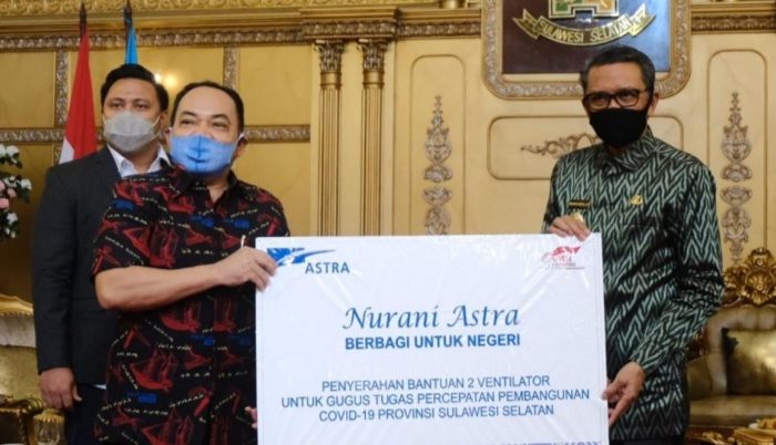 Gugus Tugas Sulsel Terima Dua Ventilator Khusus ICU dari Astra