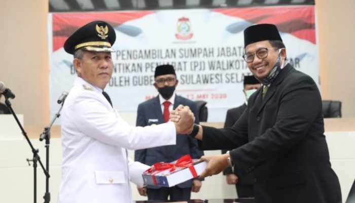 Pelantikan Yusran Yusuf sebagai Pj Wali Kota Makassar.