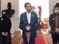 Presiden Jokowi di Istana Merdeka, Jakarta, pada Rabu, (24/6/2020).
