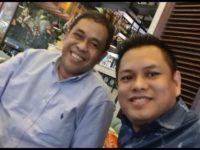 Mantan Wakil Bupati Wajo, Andi Syahrir Kube Daud (Kiri) bersama Tokoh Pemuda Wajo Supriadi Arif. (Foto: Ist)