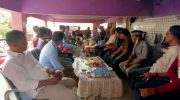 Pertemuan para tokoh untuk pasangan balon bupati Jamaluddin Syamsir-A Mattampawali Andi Sappewali di Palampang, Rilau Ale, Rabu (1/7/2020).