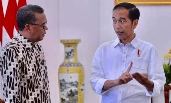 Gubernur Sulsel bersama Presiden Joko Widodo.