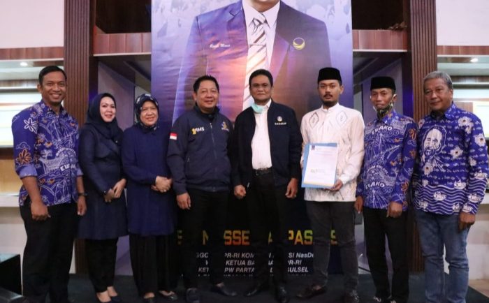 Resmi, NasDem Terbitkan B1-KWK Usung Suardi Saleh-Mirza Riogi di Pilkada Barru