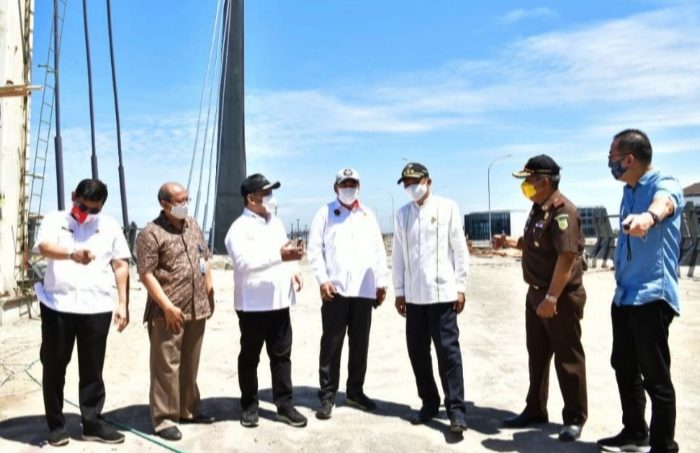 Gubernur Sulsel Tinjau Lahan Persiapan Pembangunan Twin Tower di CPI