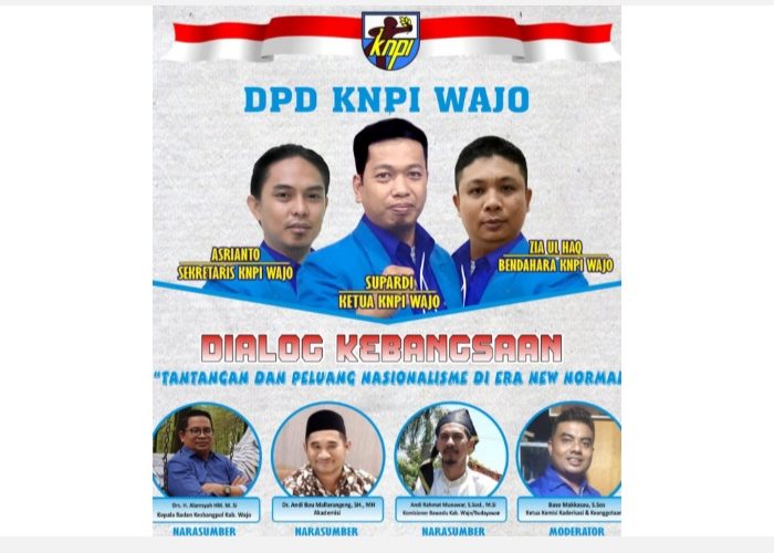 Dialog Kebangsaan DPD KNPI Kabupaten Wajo.