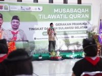 Hadiri Penutupan MTQ, Wagub Sulsel Ingatkan Penerapan Dasa Dharma Pramuka Ke-10
