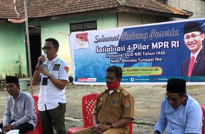 Sosialisasi empat pilar kebangsaan oleh Anggota MPR-RI dari DPD RI dapil Sulawesi Tengah, Abdul Rachman Thaha (ART).