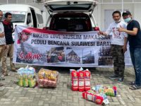 Bikers Love Muslim Makassar Salurkan Bantuan untuk Pengungsi Gempa Sulbar