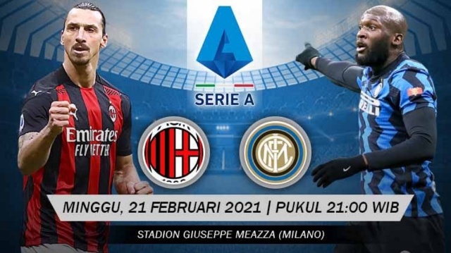 Link Live Streaming Liga Italia: AC Milan Vs Inter