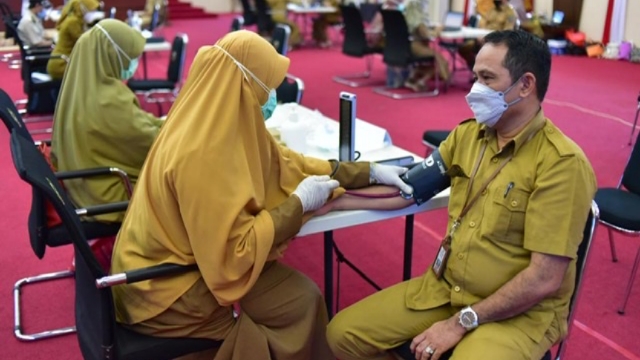 ASN Pemprov Lingkup Kantor Gubernur Sulsel Divaksin