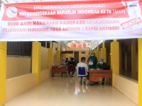 Semarak HUT Proklamasi Ke -76, RSUD Andi Makkasau Layani Screening dan Testing Covid-19 Gratis