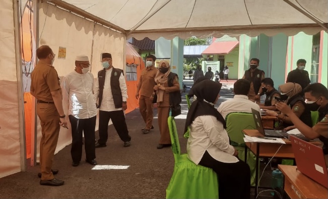 Wawali Bersama Forkopimda Turun Pastikan Tes SKD CASN Parepare Berjalan Baik