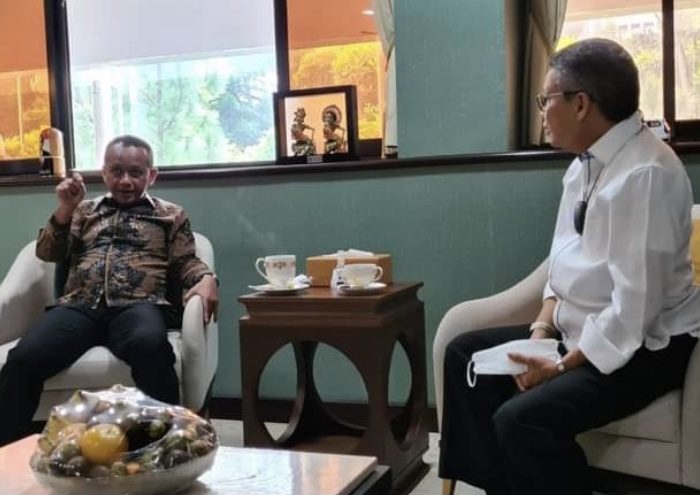 Wali Kota Parepare, HM Taufan Pawe saat menemui Menteri Investasi/BKPM, Bahlil Lahadalia