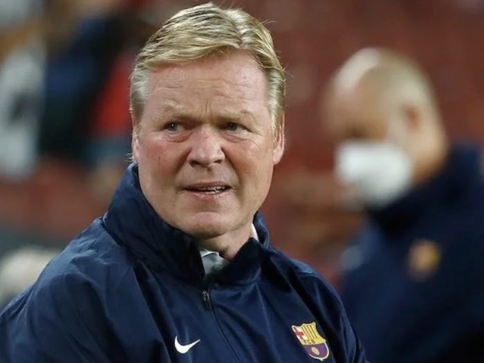 Pelatih Barcelona, Ronald Koeman (c) AP Photo
