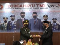 Wakil Wali Kota Parepare Ikuti Peringatan HUT TNI ke-76 Secara Virtual