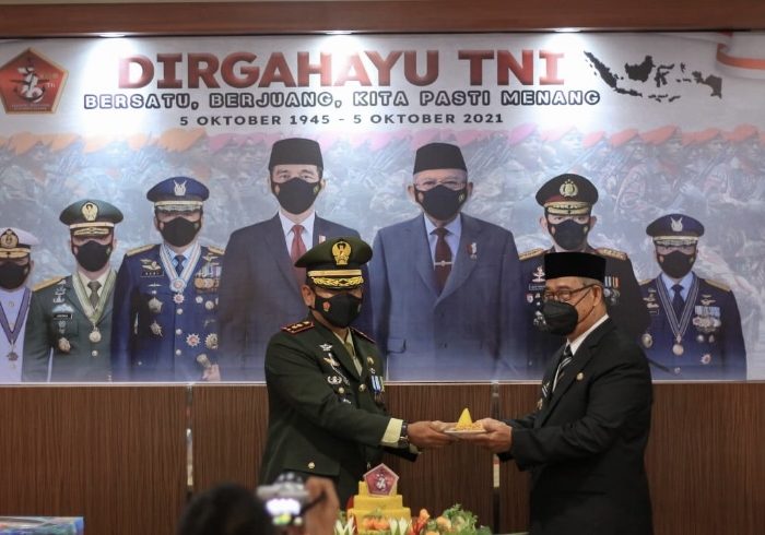 Wakil Wali Kota Parepare Ikuti Peringatan HUT TNI ke-76 Secara Virtual