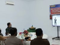 Bupati Kepulauan Selayar H. Muh. Basli Ali mengikuti upacara Hari Ulang Tahun ke-76 Tentara Nasional Indonesia (TNI) secara virtual