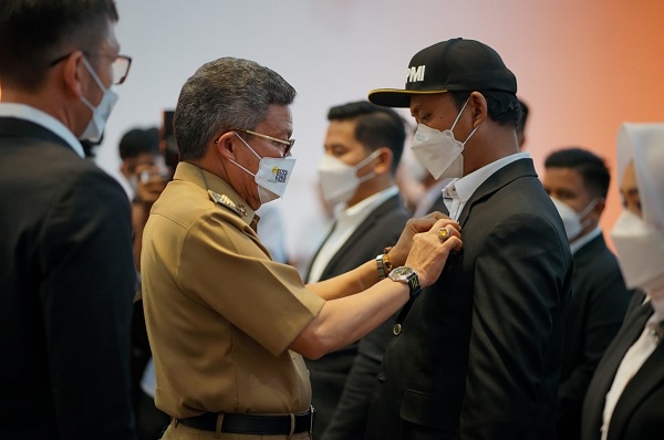 Taufan Pawe Hadiri Pelantikan HIPMI Kota Parepare, Ini Harapannya