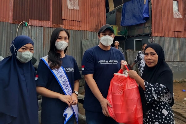 Karang Taruna Sulsel Salurkan Bantuan untuk Korban Puting Beliung di Makassar
