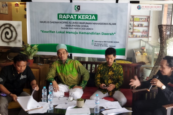 Wujud Komitmen Organisasi, MD KAHMI Gowa Sukses Gelar Raker