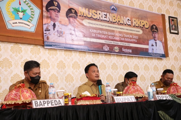 Buka Musrenbang Kecamatan, Bupati Bantaeng Sebut Siapkan Skema untuk Program Prioritas
