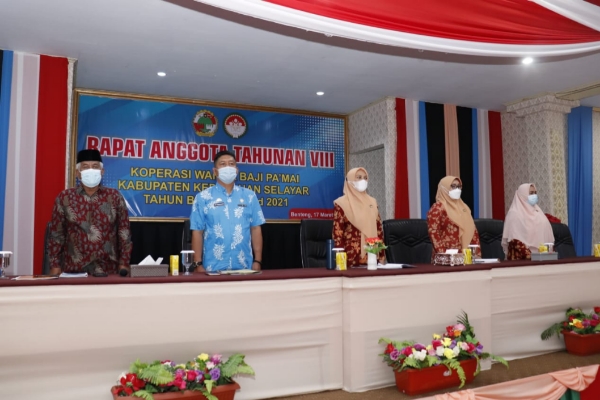 Ketua DPW Selayar Buka RAT VIII Koperasi Wanita Baji Pa'mai