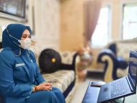 Ketua TP PKK Selayar Bersama Jajaran Ikuti Pelantikan TP PKK Sulsel Sacara Virtual