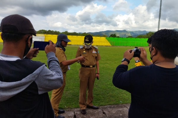 Taufan Pawe Tinjau Gelora BJ Habibie, Optimis Bakal Jadi Stadion Berstandar Nasional