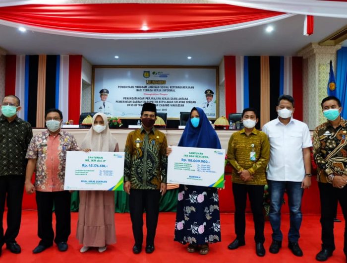 Pemkab Selayar Launching Pembiayaan Program Jaminan Ketenagakerjaan