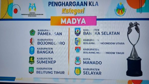 Bupati Selayar Terima Penghargaan KLA 2022 Kategori Madya