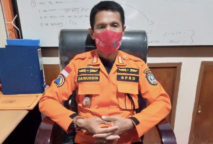 Kepala BPBD Bontang Zainuddin saat ditemui di ruang kerjanya, Senin (22/8/2022).