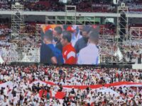 silaturahmi nasional di Stadion Gelora Bung Karno (GBK), Senayan, Sabtu (26/11).