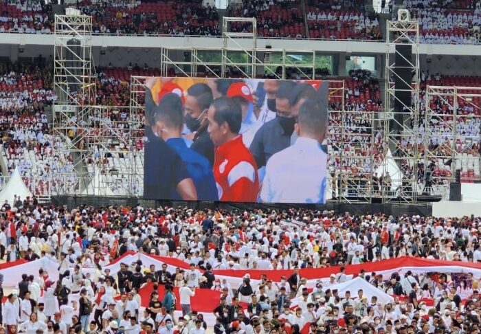 silaturahmi nasional di Stadion Gelora Bung Karno (GBK), Senayan, Sabtu (26/11).