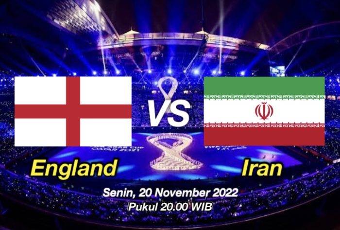 Link Live Streaming Inggris vs Iran Grup B Piala Dunia 2022