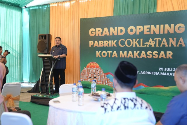Wali Kota Makassar Resmikan Pabrik Coklatana, Harap Serap Tenaga Kerja Lokal