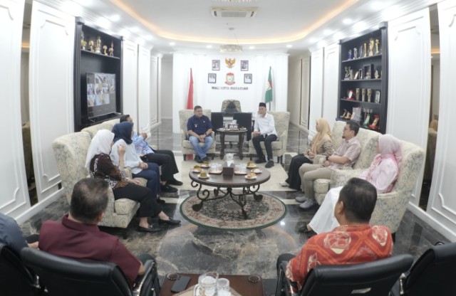 Sambut Sejumlah Kepala Daerah di Balai Kota, Munafri Sharing Program Zero Waste Makassar