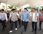 Munafri Bersama Menhaj RI Sambut Jemaah Haji Kloter 17 Debarkasi Makassar